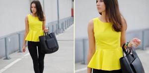 ¿Cómo lucir una blusa peplúm?