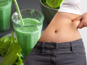 Batidos verdes para reducir el abdomen de treintañeras