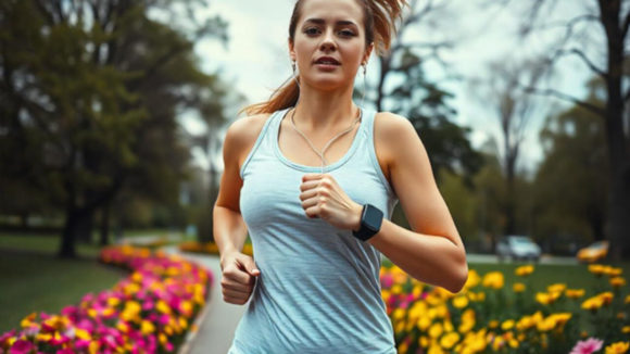 Correr con peso Tendencia fitness a examen